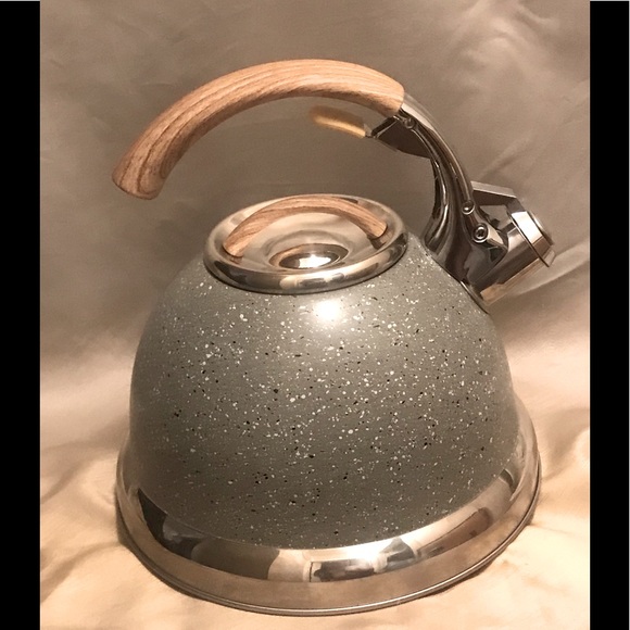 Serafina Zani Kitchen David Burke Speckled Tea Kettle W Stainless